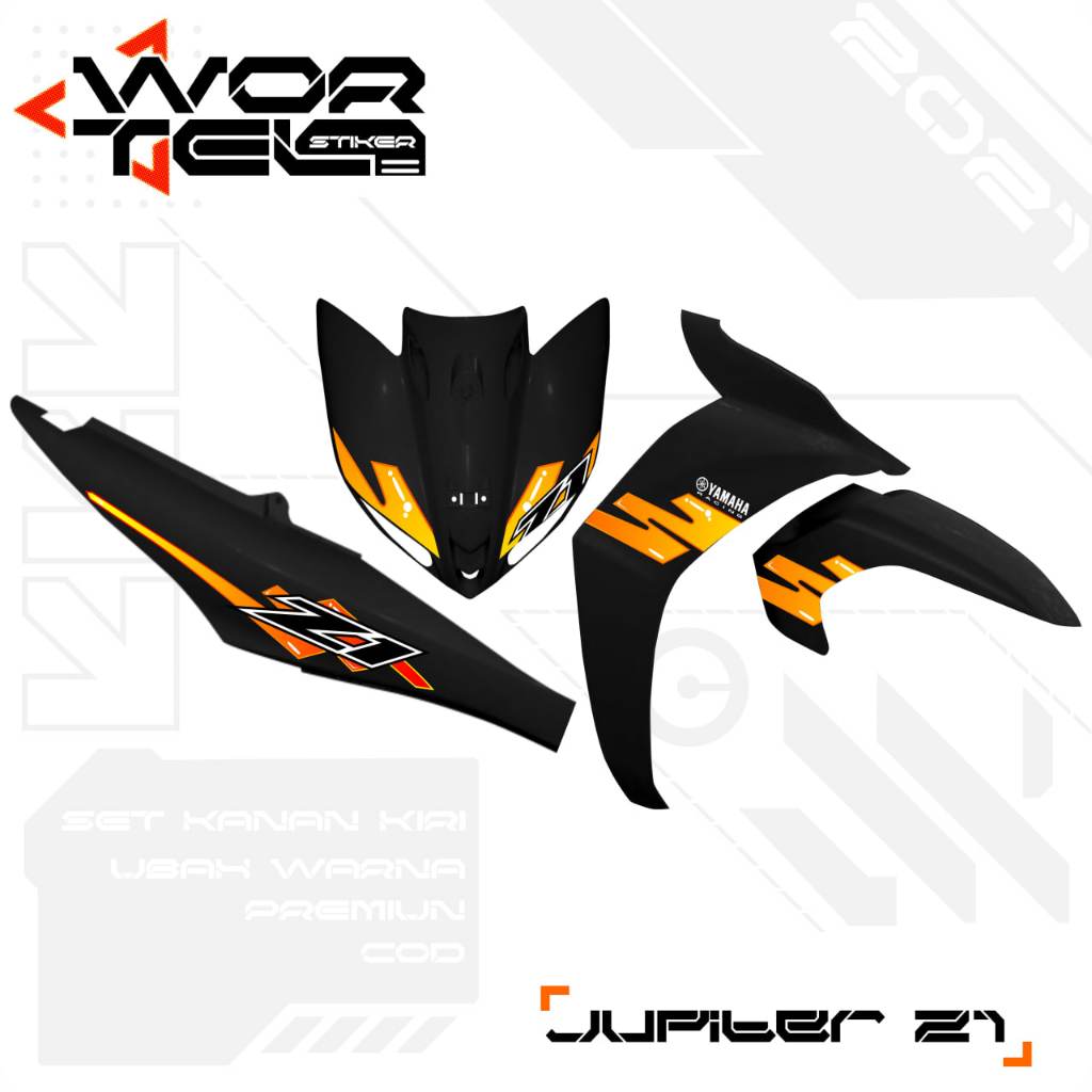 Jupiter Z1 Striping-Jupiter Z1 Retro Transparent Sticker Vol 2 (ตัด)