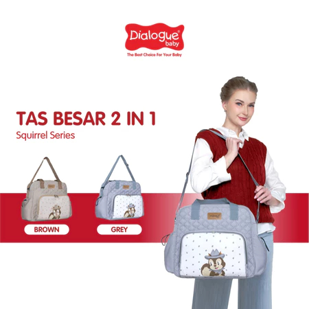 DIALOGUE BABY Large BABY Gear Bag 2IN1 Squirrel Series DGT7339