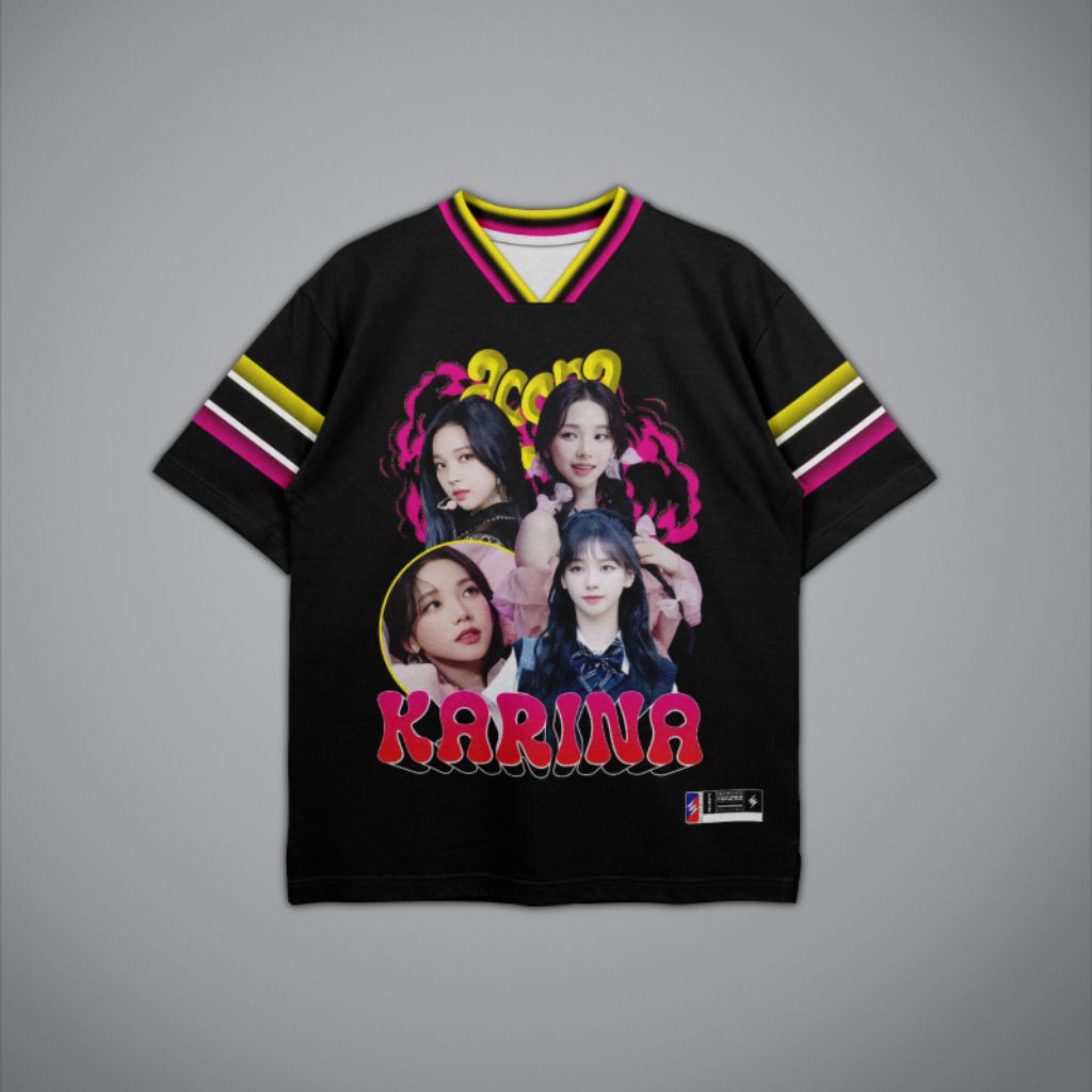 SLAMDUNKSPORTSWEAR - เสื้อ Karina Aespa โอเวอร์ไซส์ kpop Aespa Karina