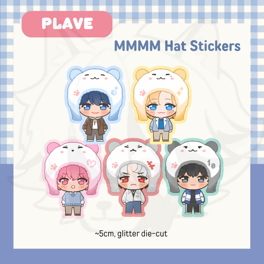 PLAVE MMMM สติ๊กเกอร์หมวก โดย chamomile