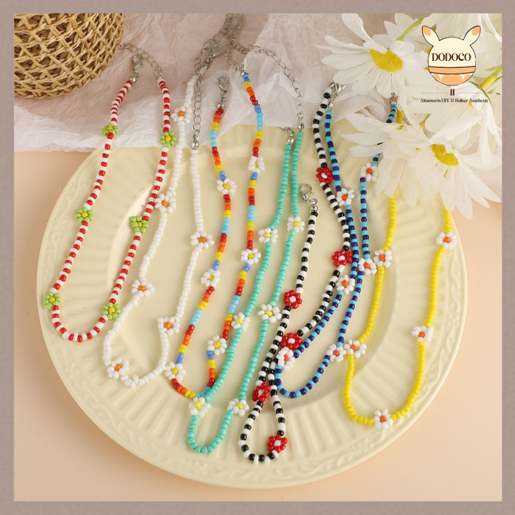 สร้อยคอไข่มุกสีสันสดใส DDC - DJ-K03