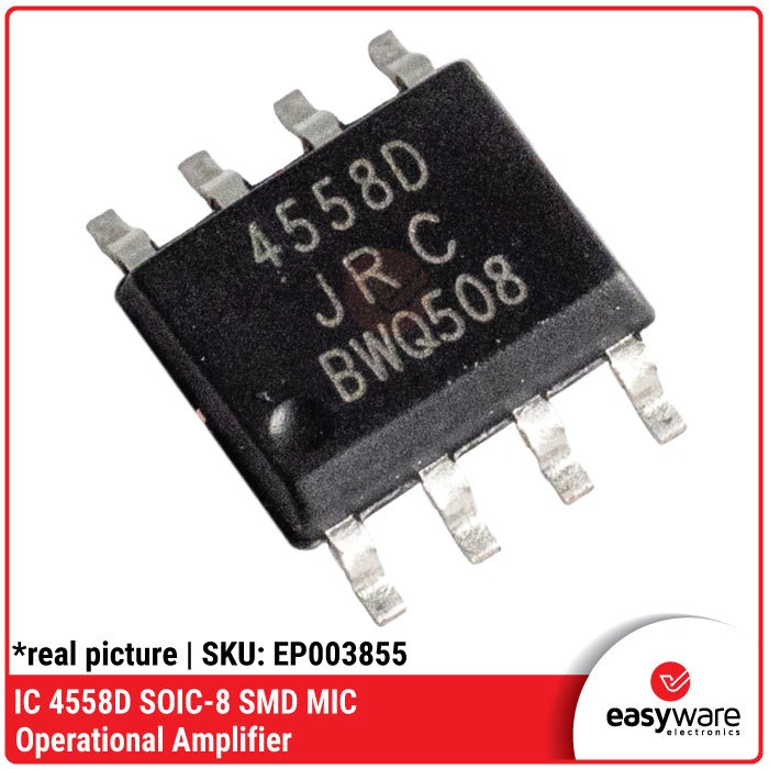 IC 4558D SOIC-8 4558 SMD 4558D SMD 4558 DMP-8 NJM4558D SMD JRC 4558 IC OPERATIONAL AMPLIFIER