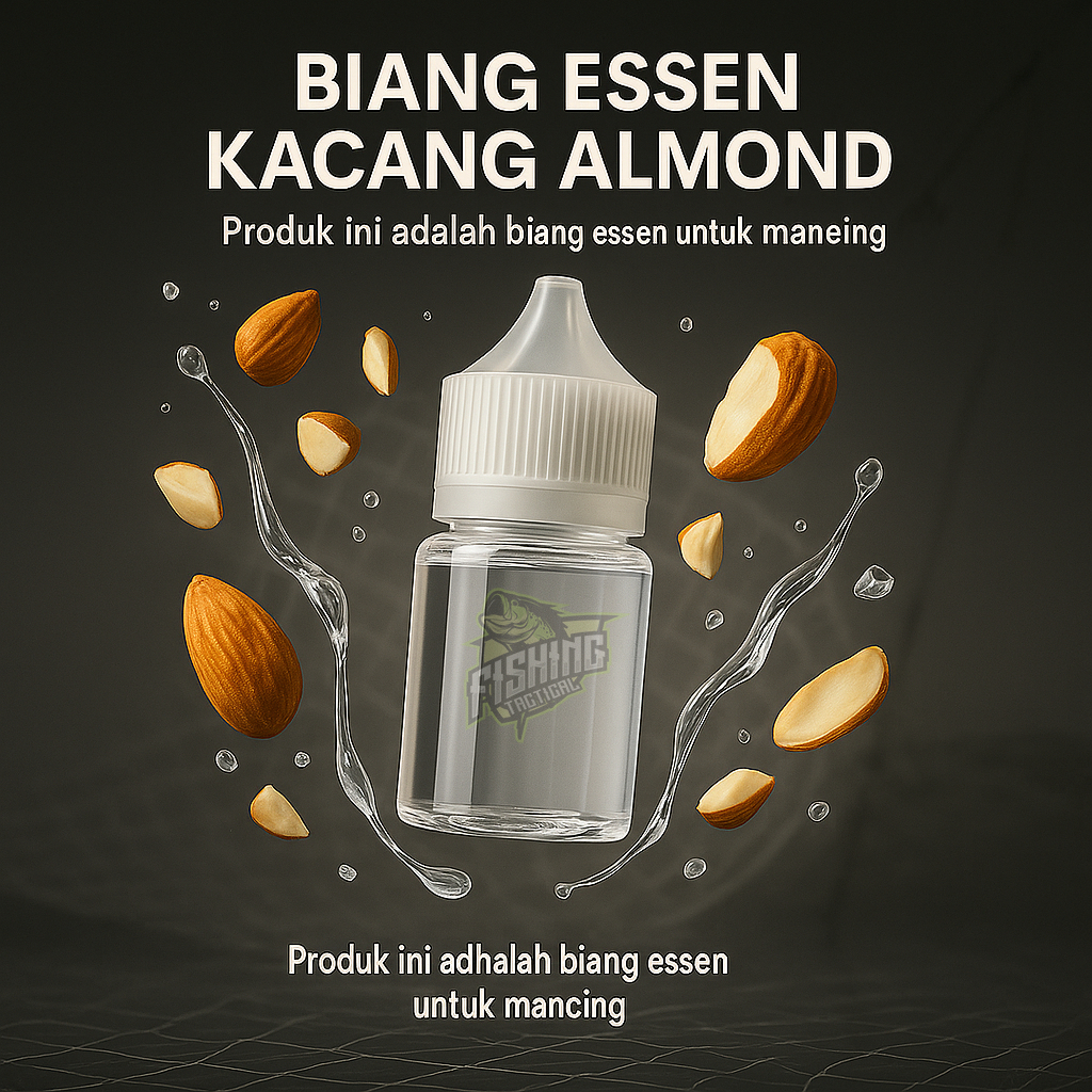 PREMIUM PURE ALMOND AROMA FISHING ESSEN FISHING BAIT SHARP AROMA SUITABLE ในปลาทั้งหมด