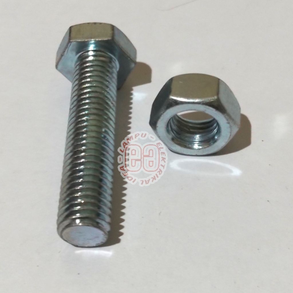 น็อตโบลท์ 8 x 20 / bmp m8 x 20 สังกะสี / bmp m8 x 20