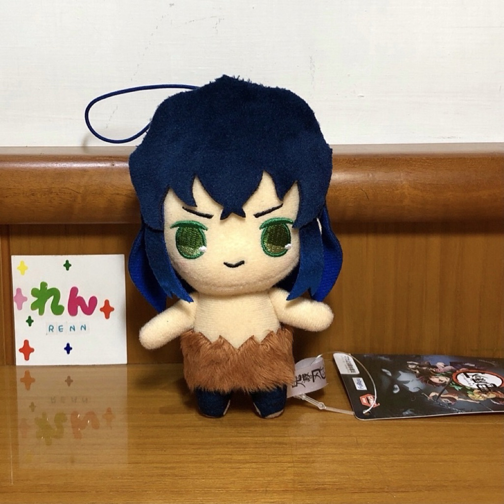 Demon Slayer Kimetsu no Yaiba Hashibira Inosuke Furyu Nuigurumi ตุ๊กตาตุ๊กตา Plushie ตุ๊กตา