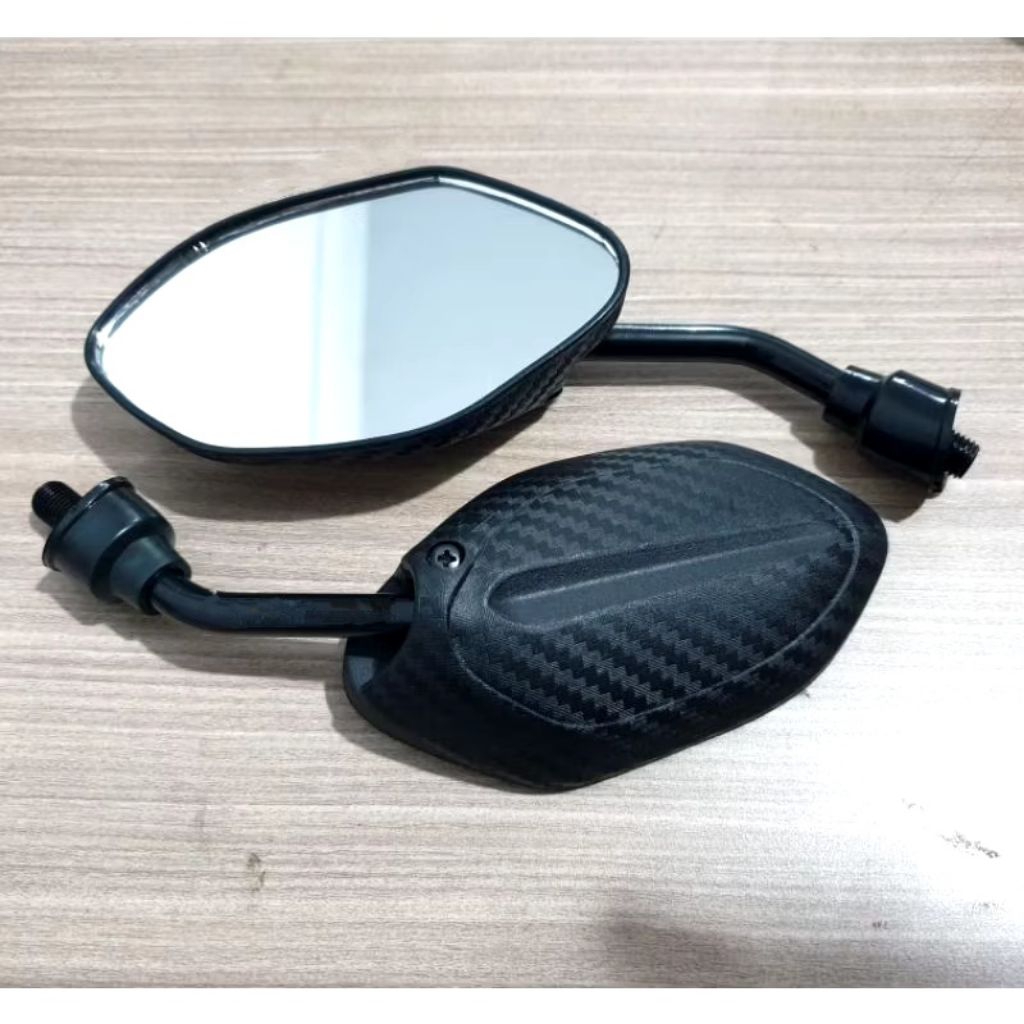 Beat Mini Carbon Mirror Chrome Stem Standard Beat Carbon Mirror สามารถใช้สําหรับ Beat คาร์บูเรเตอร์ 