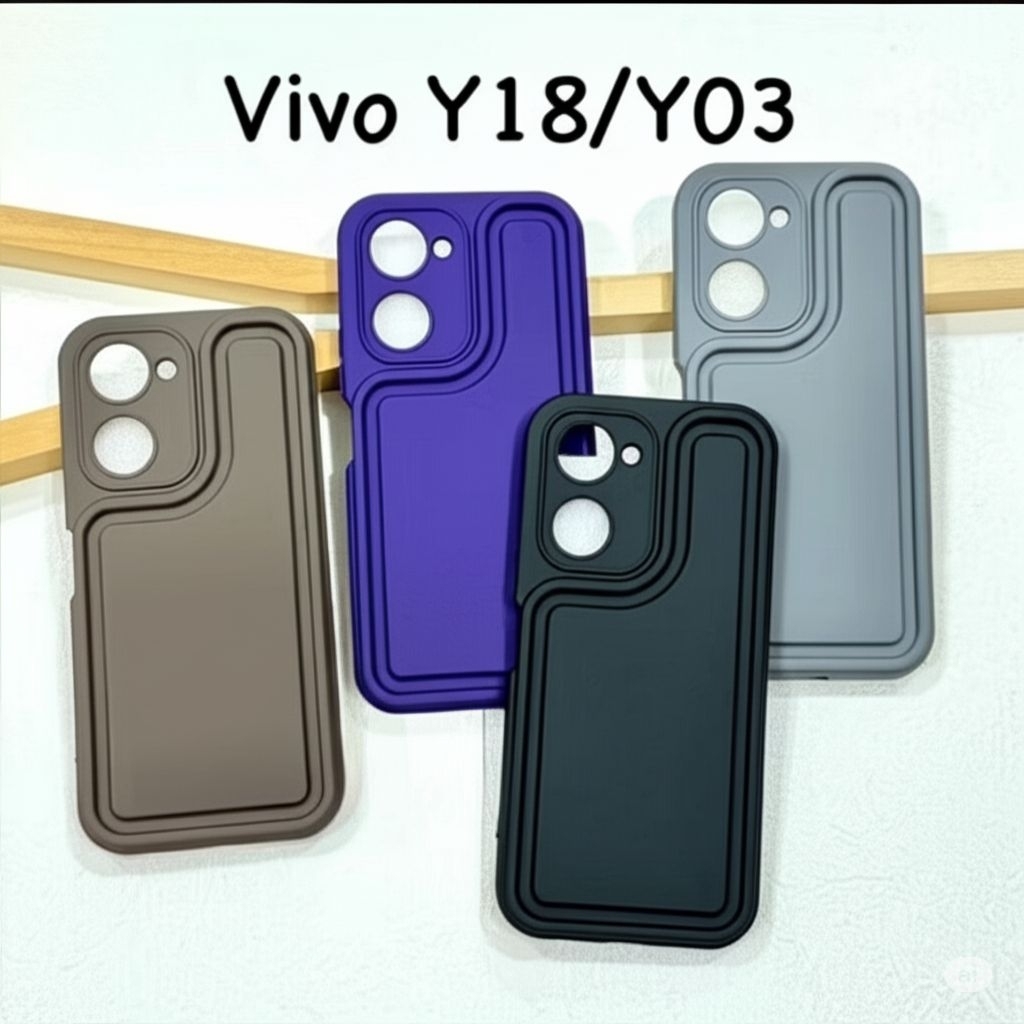 (06) FANCY STYLE CASE สําหรับ VIVO Y03 / Y18 4G / Y18E - PREMIUM BASIC CASE