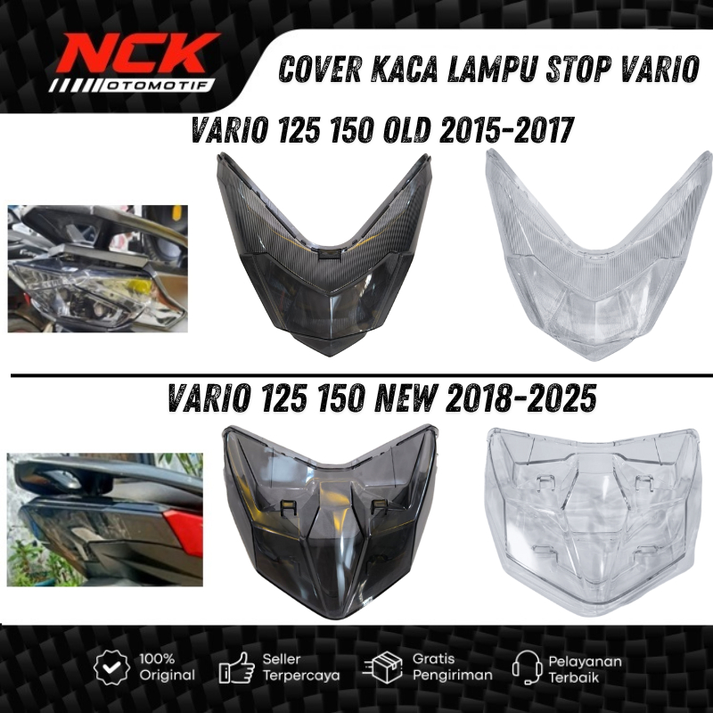 STOPLAMP ฝาครอบกระจก VARIO 125 150 OLD NEW 2015 - 2025 ฝาครอบโคมไฟ