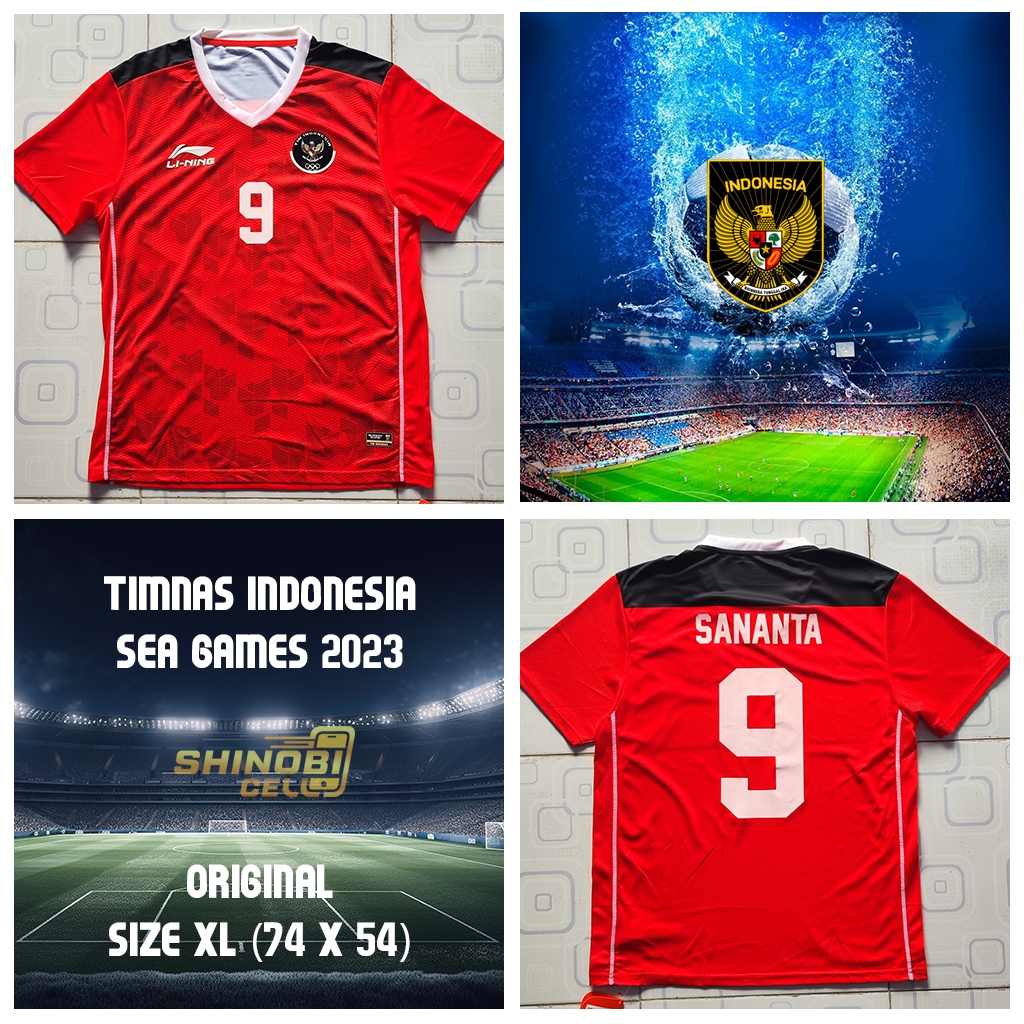 เสื้อแข่งทีมชาติอินโดนีเซีย 2023 Sea Games SANANTA 9 Size L