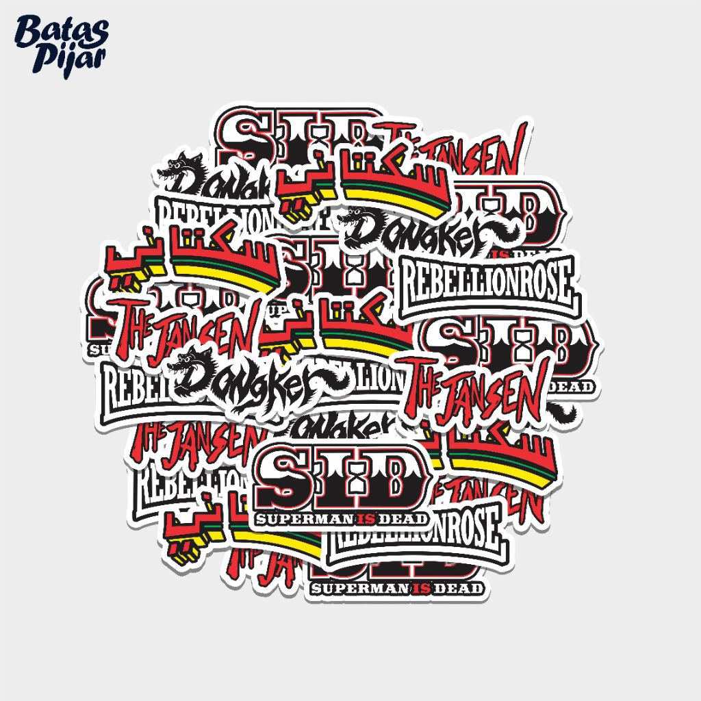Punk Rock Indonesia Band Sticker Pack (5 สติ๊กเกอร์)