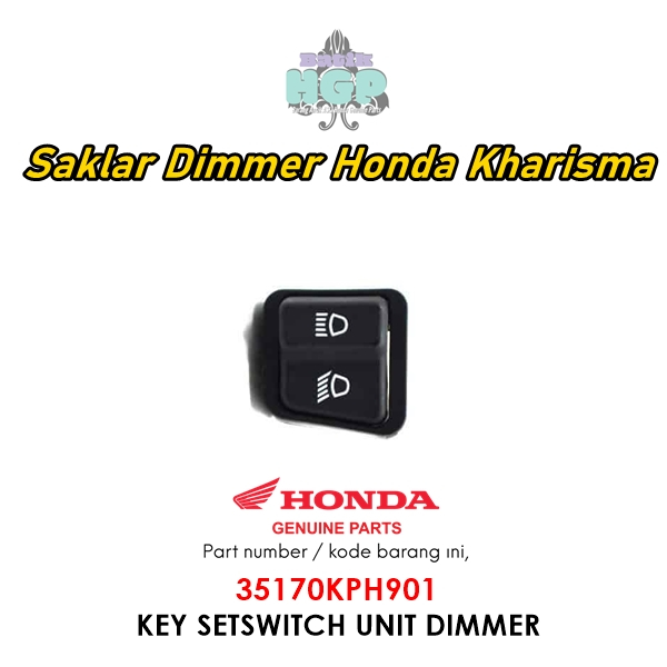 Karisma Near Remote Light Switch, สวิตช์หน่วยหรี่ไฟ AHM ดั้งเดิม - 35170KPH901