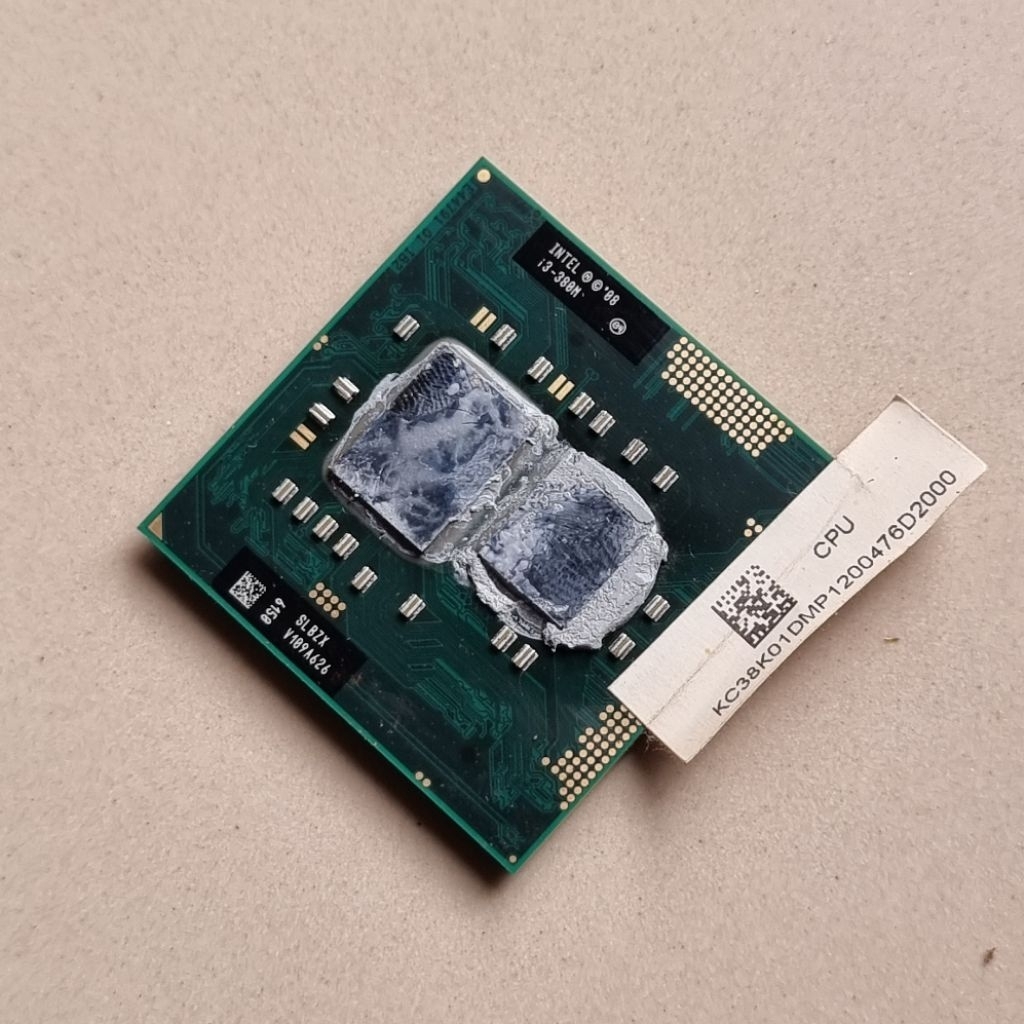 โปรเซสเซอร์ Intel Core i3 380M 2.53 ความเร็ว Ghz Socket PGA 989 ถอดปกติเดิมพร้อมประกอบทดสอบโอเค