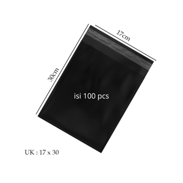 โพลีเมลเลอร์ 17x30 ซม. หรือ 30x17 สีดํา 100 ชิ้น