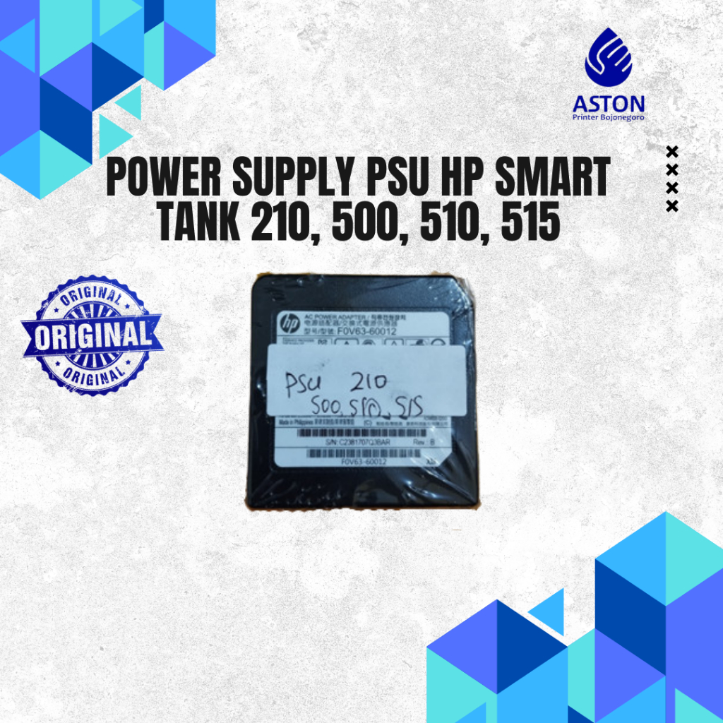 POWER SUPPLY PSU HP SMART TANK 210, 500, 510, 515 NEW ORIGINAL COPOTAN PRINTER