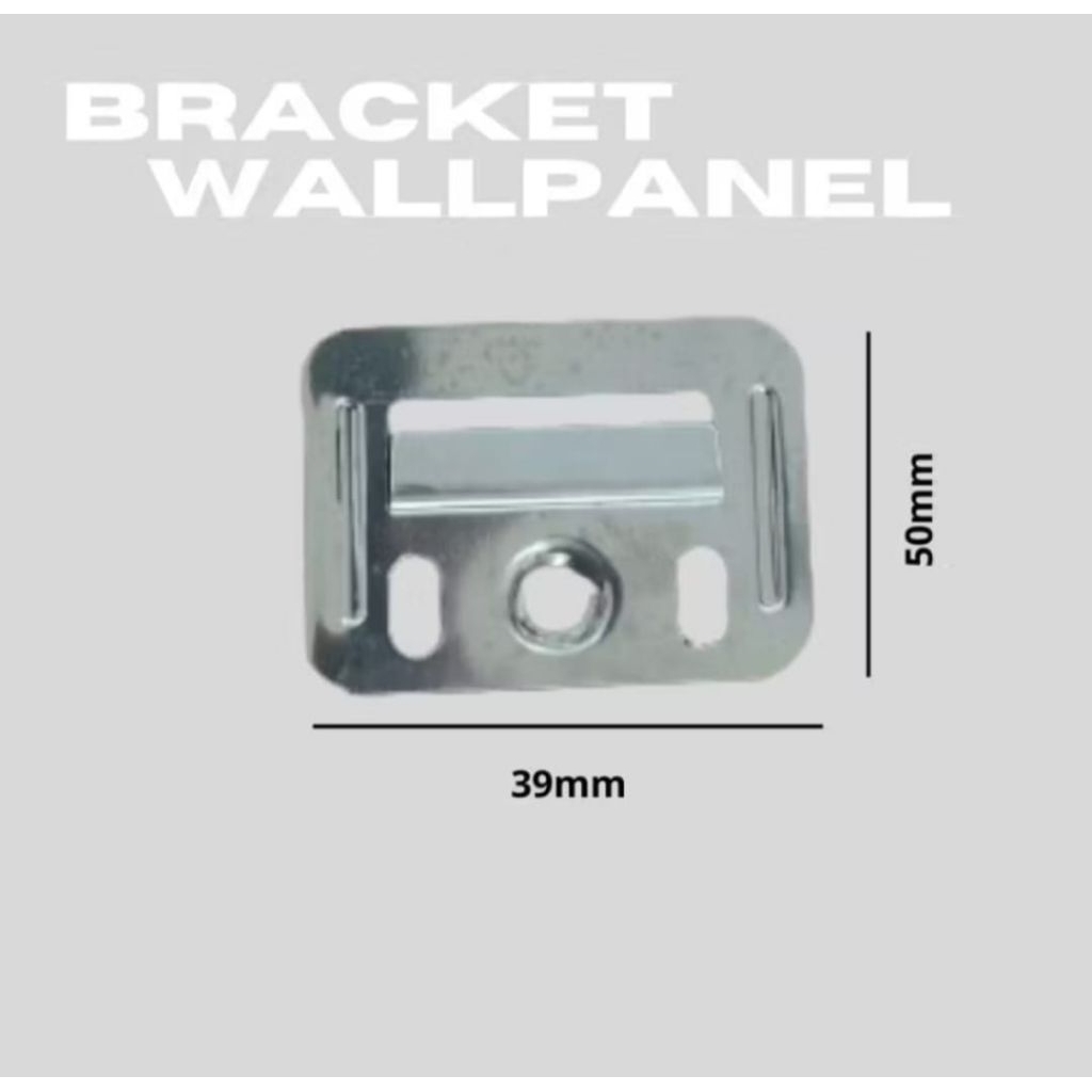 VISER WPC Wallp Panel Clip / Bracket 39mm x 50mm (1 ชุด มีคลิป สกรู และ visors)