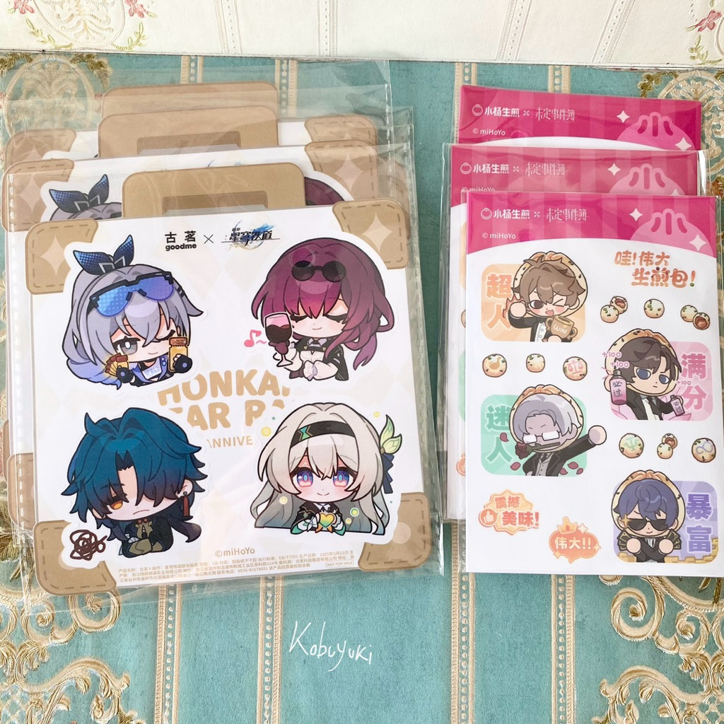 OFFICIAL Star Rail Tears of Themis สติ๊กเกอร์ collaboration goodme good me สติ๊กเกอร์ต้นฉบับ hsr hon