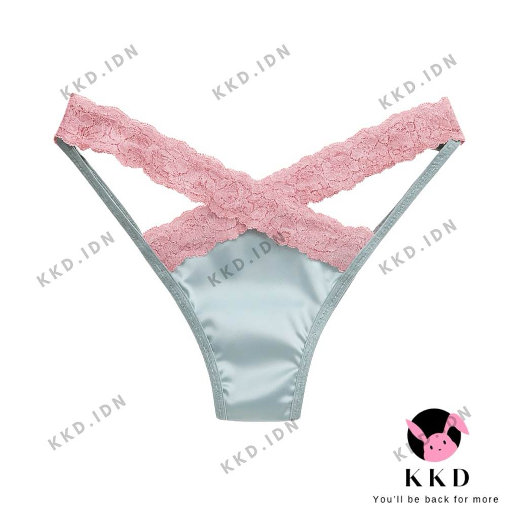 KKD กางเกงชั้นในสตรีเซ็กซี่ V รูปร่าง Hollow G-String เกาหลีบางกางเกงไม่มีรอยต่อลูกไม้ชุดชั้นใน DL05