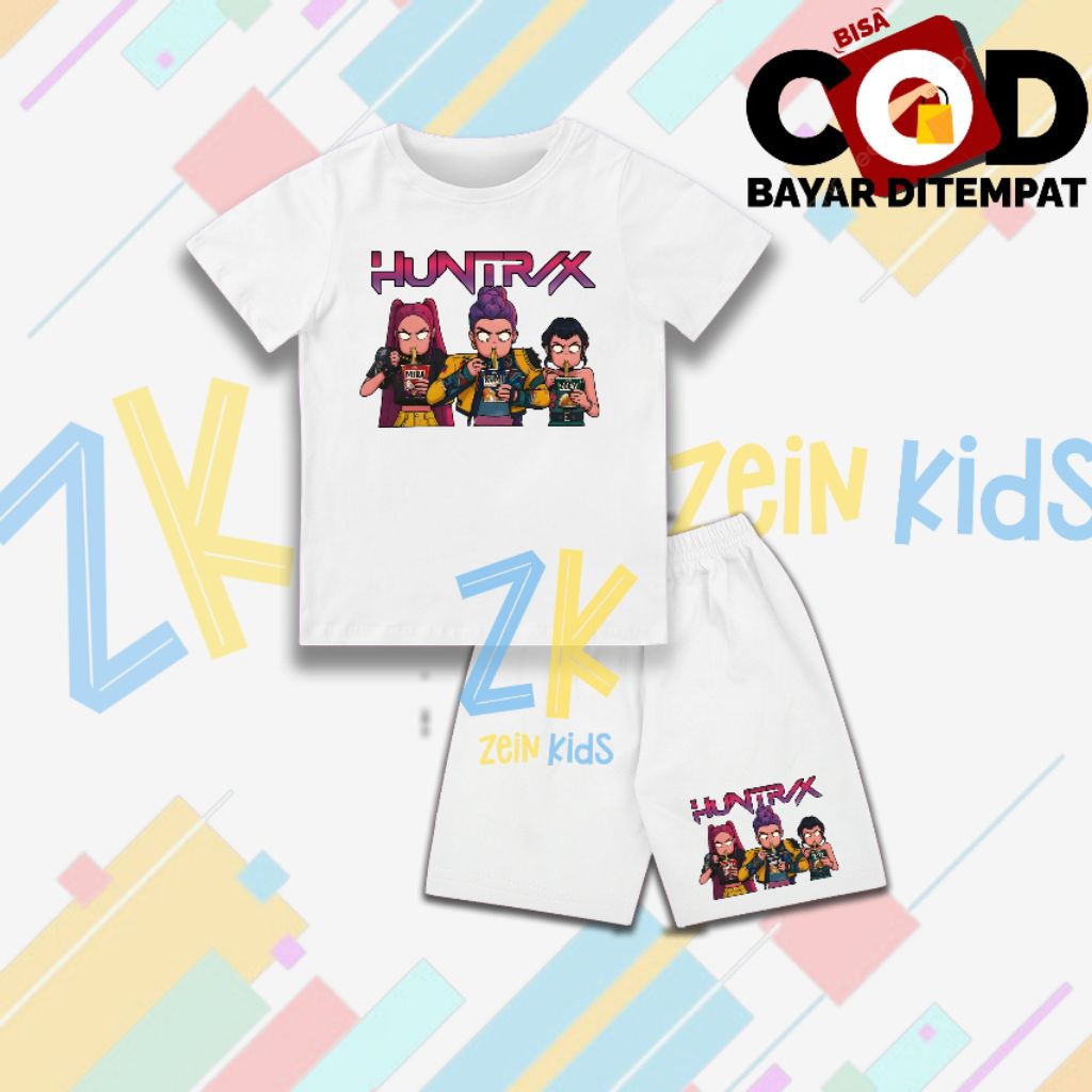 ชุดเสื้อยืดเด็กKpop Demon Hunter Ramen / เสื้อผ้าเด็กKpop Demon Hunter Ramen