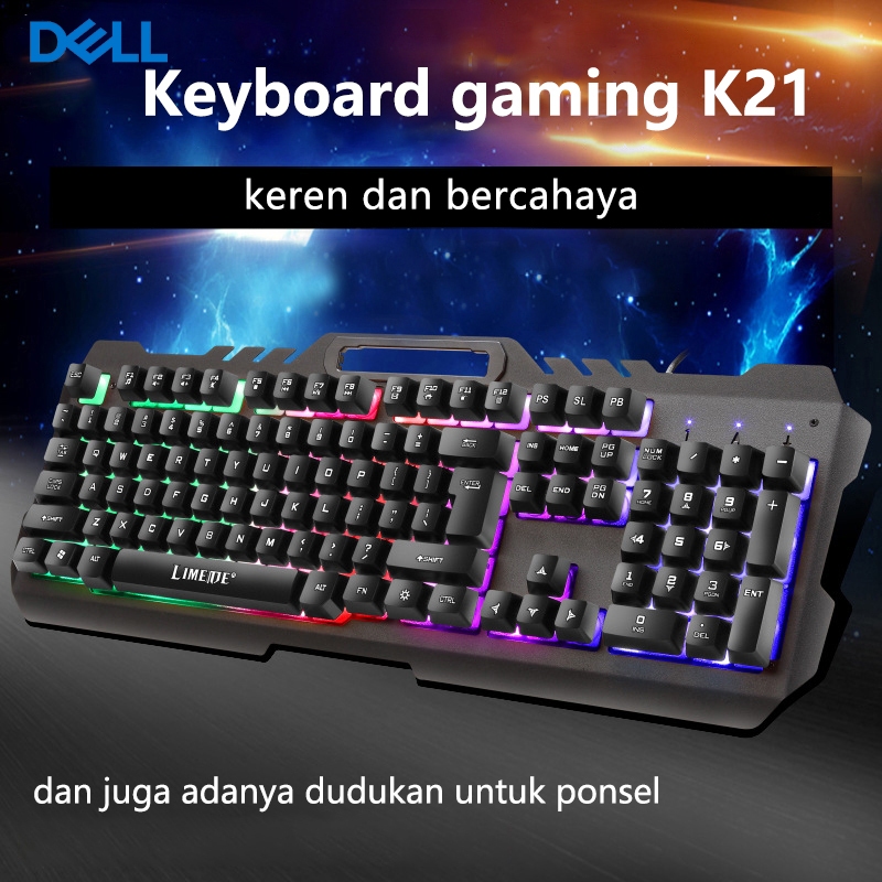 คีย์บอร์ดและเมาส์สําหรับเล่นเกม RGB แบบกลไก นํา/ชุด เมาส์และปุ่มกด 5.0 อัตรา 1