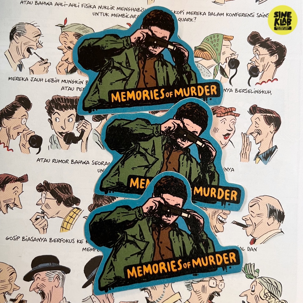 Sineklab - MEMORIES OF MURDER Sticker - Film / Movie / Cinema / Series / Laptop Sticker Edition