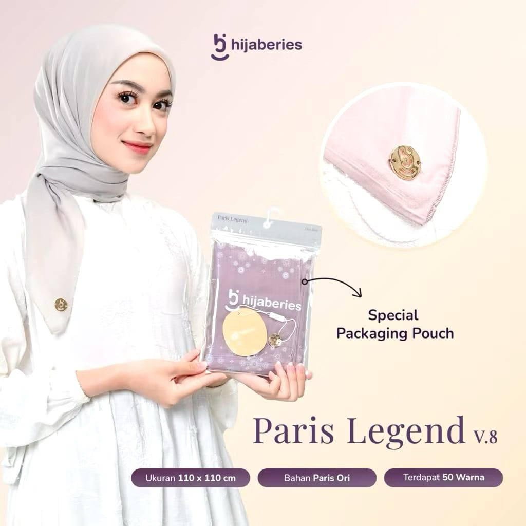 3 ชิ้น PARIS LEGEND HIJABERIES SQUARE VEILS