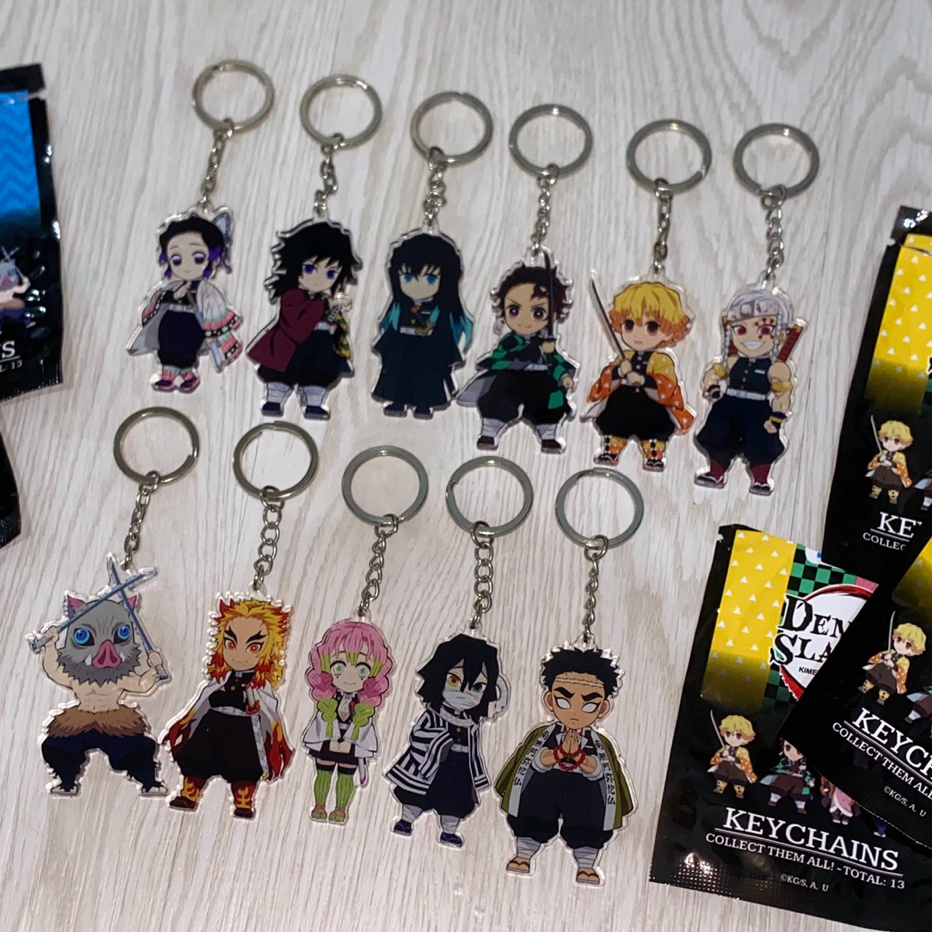 [MIGU] Demon Slayer x Family Mart | Kimetsu no Yaiba พวงกุญแจอะคริลิค Tanjiro Nezuko Inosuke Zenitsu