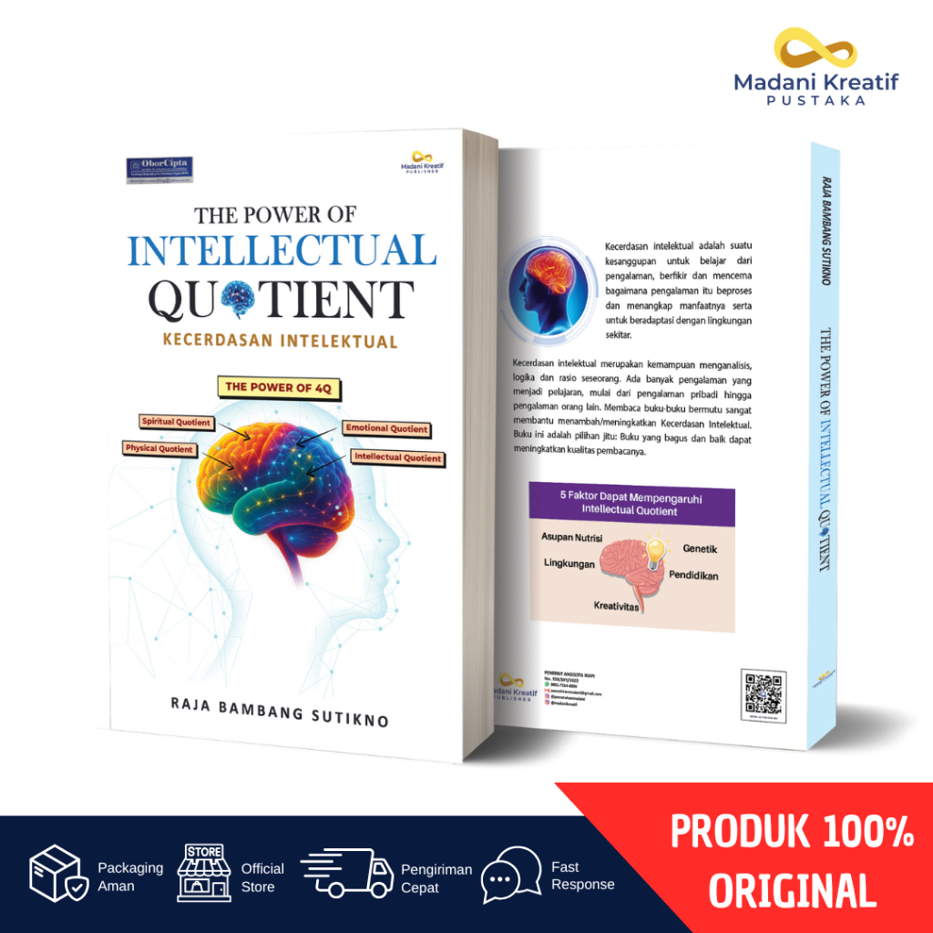 หนังสือ พลังแห่งปัญญาทางปัญญา Quotient - Madani Pustaka | หนังสือ IQ Boost คู่มือพัฒนาตัวเองที่ดีที่