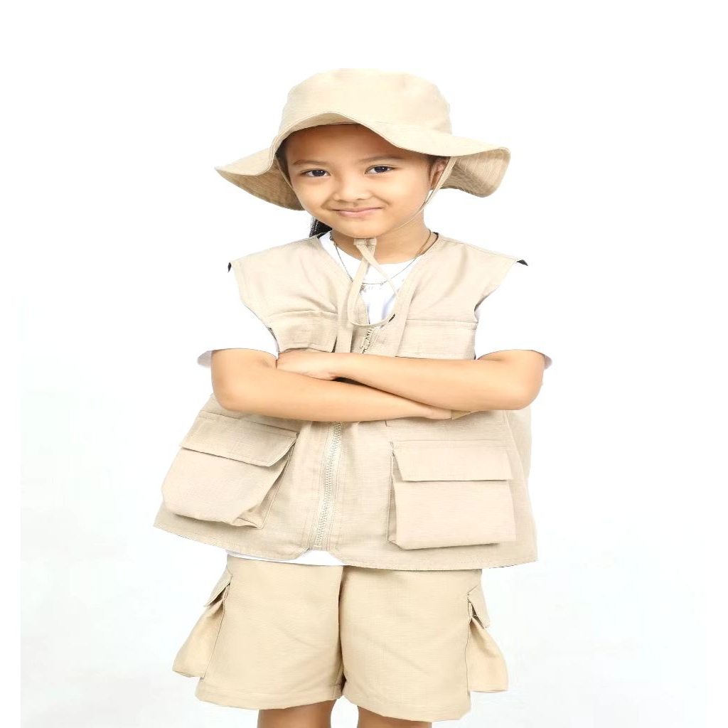 OUTDOOR SAFARI VEST สําหรับผู้ชาย/ผู้หญิง