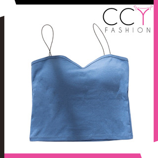 CCY FASHION Tanktop Wanita Tali Tipis With Cup Atasan Kamisol Fashion Korean