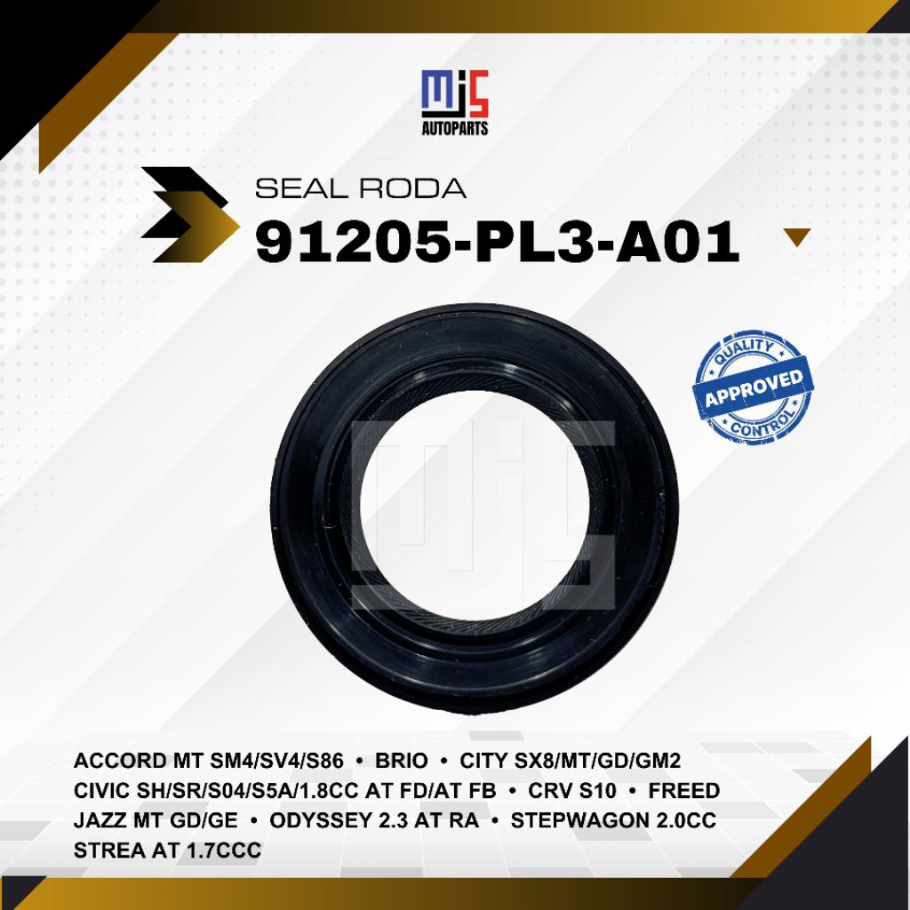 ซีลเพลาซ้าย Honda Jazz Brio City Freed 91205-PL3-A01