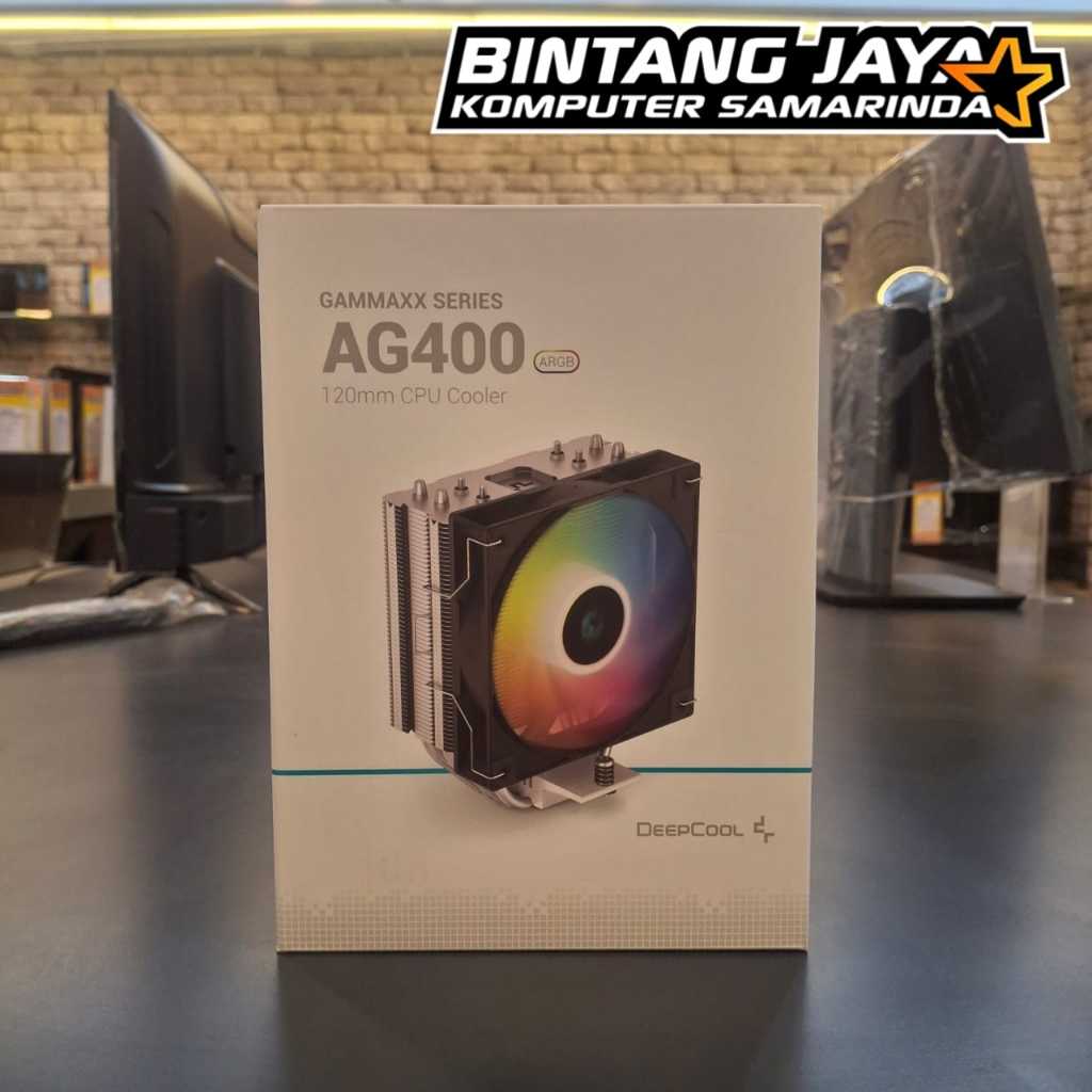 Deepcool GAMMAX AG400 ARGB CPU Cooler พัดลมเดี่ยว Intel LGA1700/AMD AM5 สีดํา/ขาว