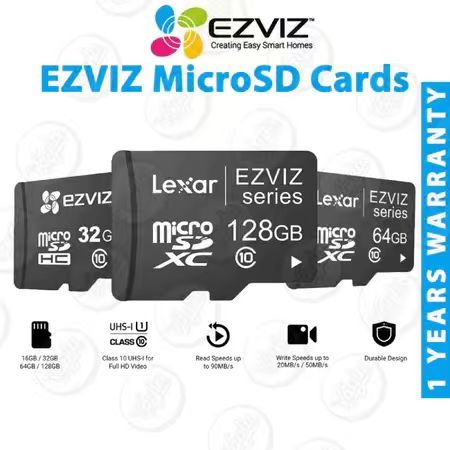 Lexar Official Store ID Ezviz สมาร์ท Original Memory Card Micro SD TF 512GB 256GB 128GB 64GB 32GB 16