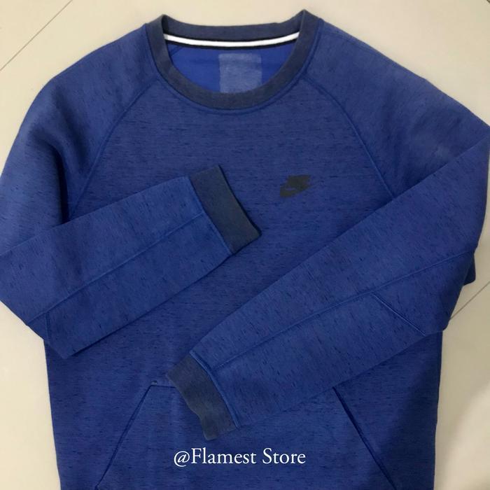 Preloved Nike Tech Fleece Sweater Crewneck Size S สีกรมท่า