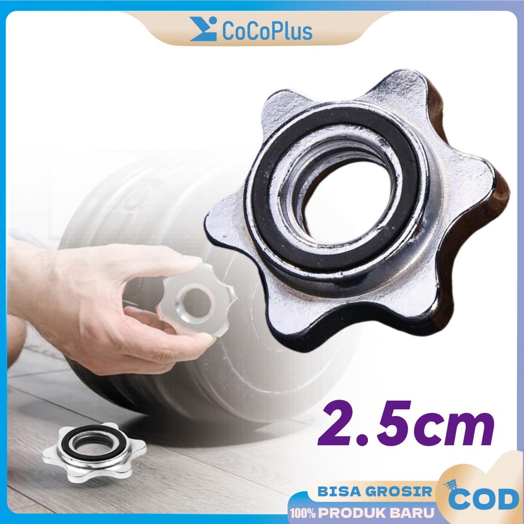 Anti-Loose Dumbell Lock - Hex Nut Barbell Lock สําหรับฟิตเนสและอุปกรณ์ยกน้ําหนัก Anti-Slip