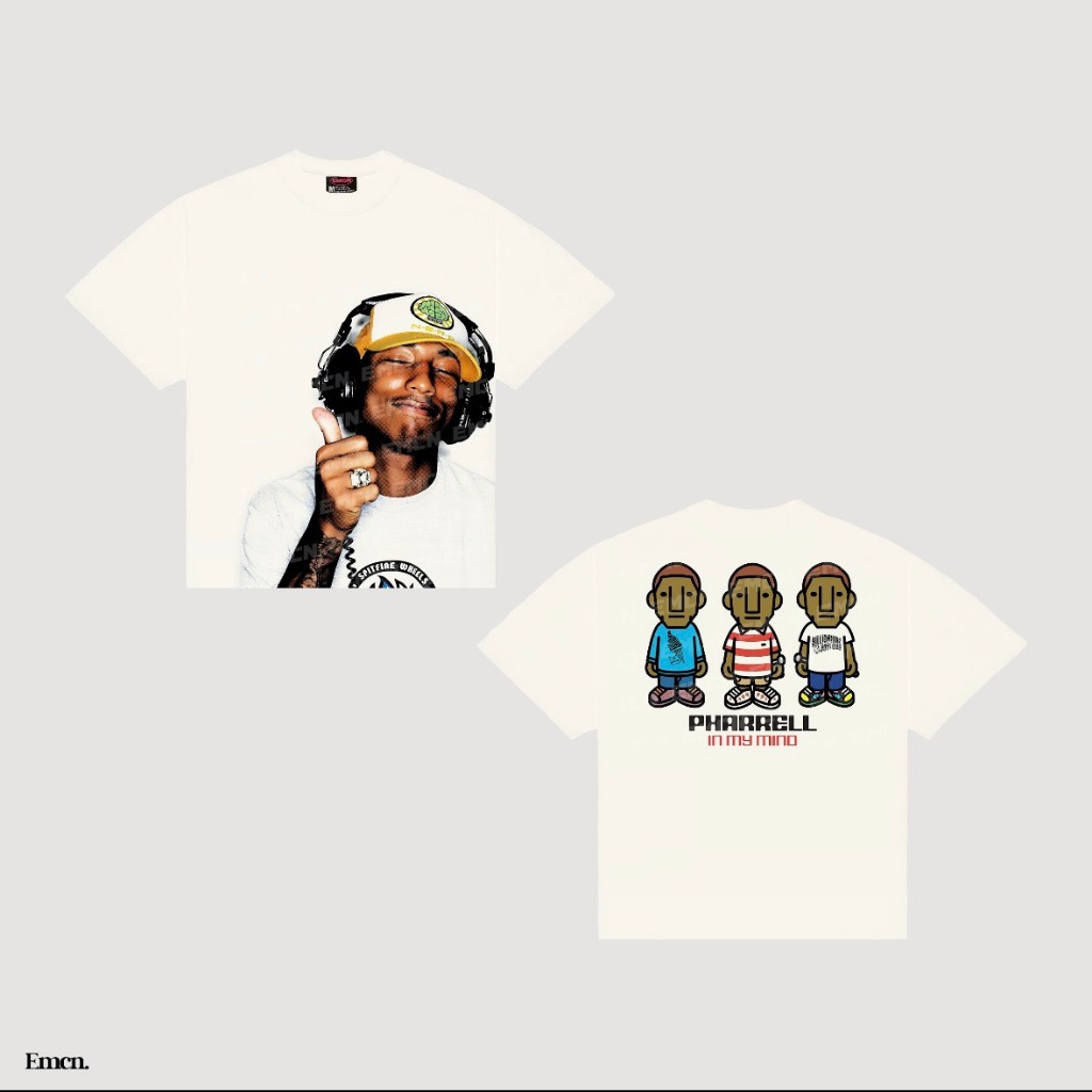 EMCN เสื้อยืดไมโลขนาดใหญ่ Pharrel Williams ราคา ถูกที่สุด ดีลบีเคเค
