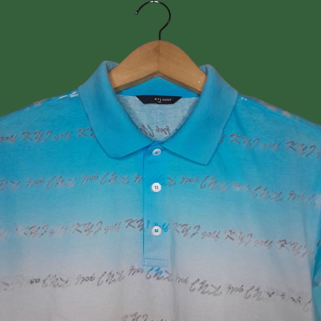 KYJ GOLF เสื้อยืดคอปกผู้ชาย เสื้อกีฬาผู้ชาย