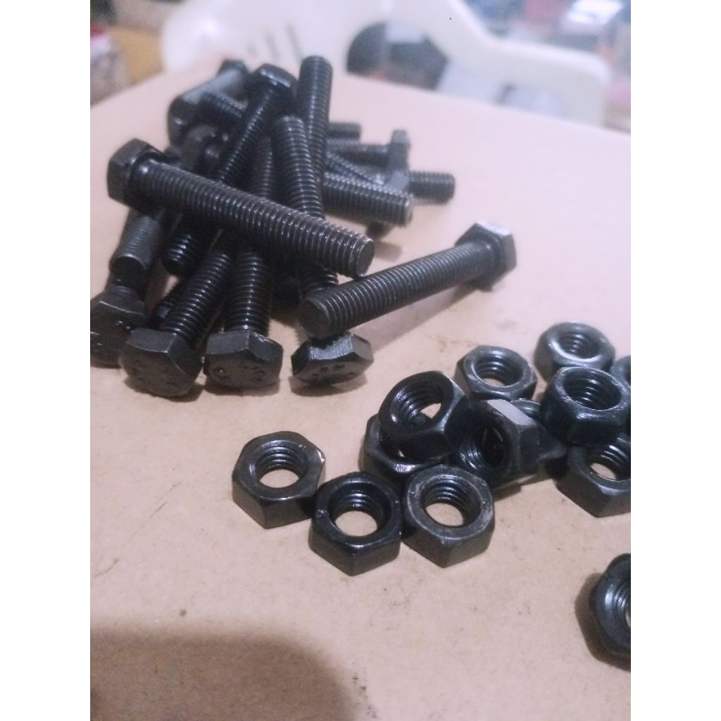 BM STEEL 8.8 M08X50MM FT | BOLT STEEL NUT 8.8 M08X5CM FULL THREAD KEY 13 (5 ชิ้น)