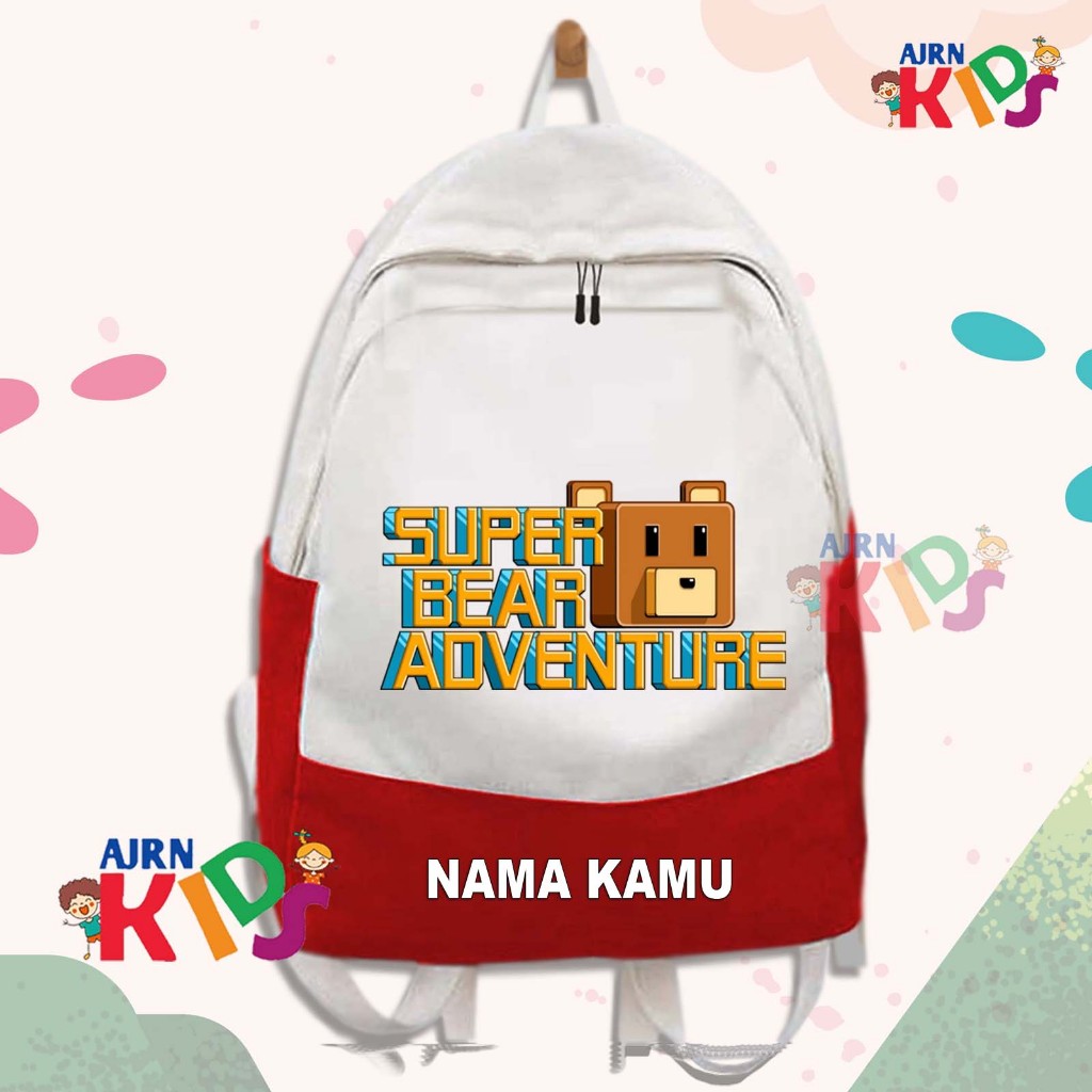 SUPER BEAR ADVENTURE BAG CHILDRENS SCHOOL BACKPACK ใหม่ล่าสุด SUPERBEAR ADVENTURE CHILDRENS GAME ฟรี