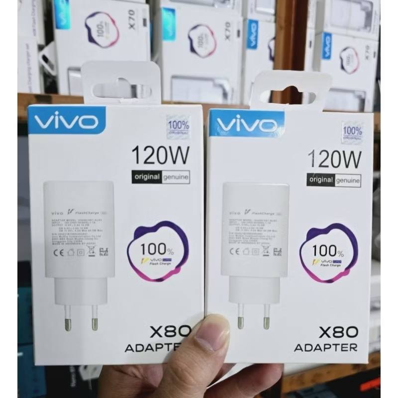 100% VIVO X80 120W, Y100, V29, V30 44W 120 WATT CHARGER ADAPTER SUPPORT FAST CHARGING, FLASH CHARGE 