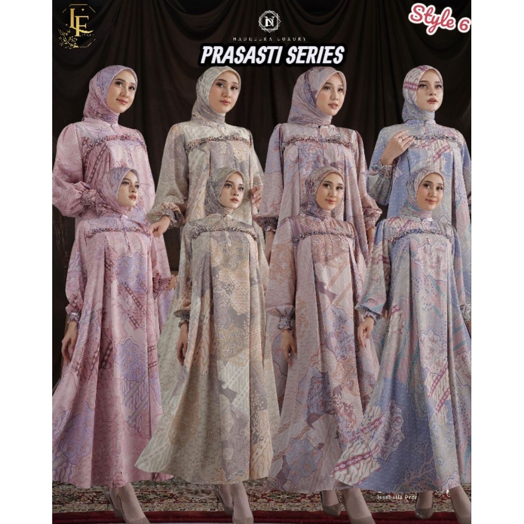 Ready PRASASTI SERIES MIDI & DRESS STYLE 6 BY NADHEERA LUXURY | MOTIF DRESS//INVESTMENT DRESS//SIMPL