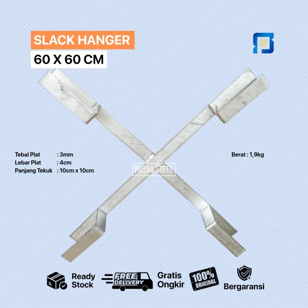 SLACK HANGER / FIXING SLACK / SLACK CROSS 60 X 60 FIBER OPTIC POLE อุปกรณ์เสริม