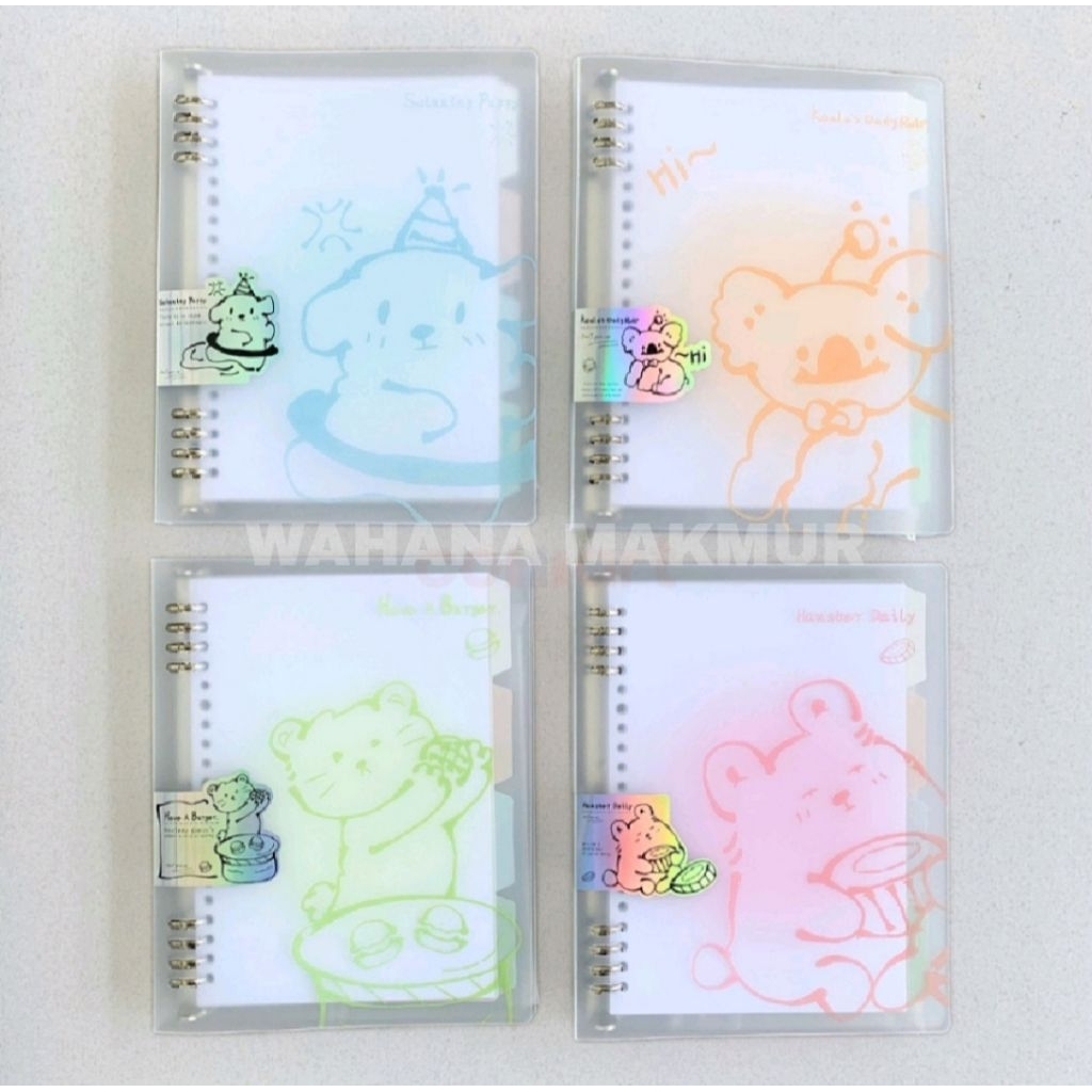 Wengu B5 Binder Note Folder (BI084)/ โน๊ตบุ๊ค B5 แบบใสพร้อมตัวอักษร