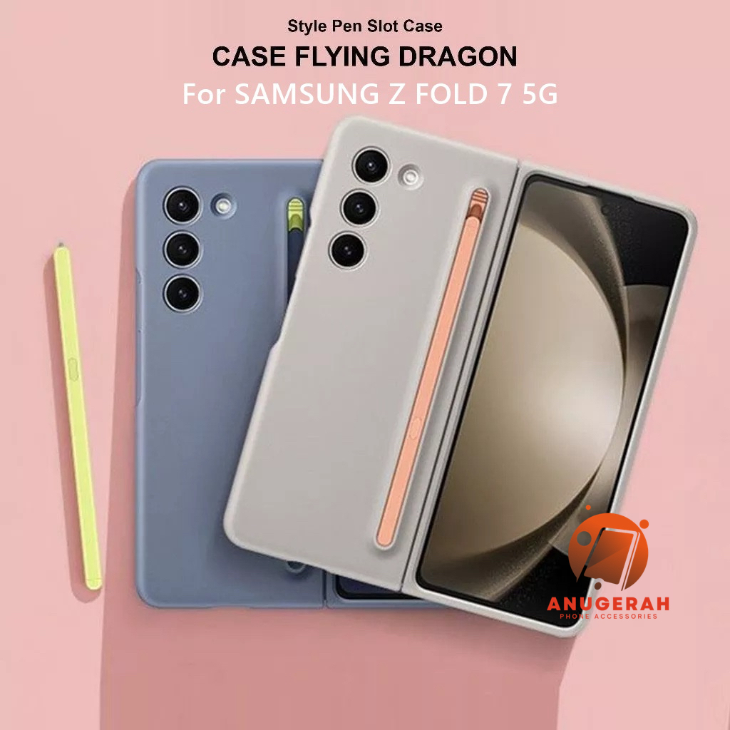 Slim Case สําหรับ SAMSUNG Z FOLD 7 5G พร้อมกระจกด้านหน้าและปากกาสไตลัส Hard Case