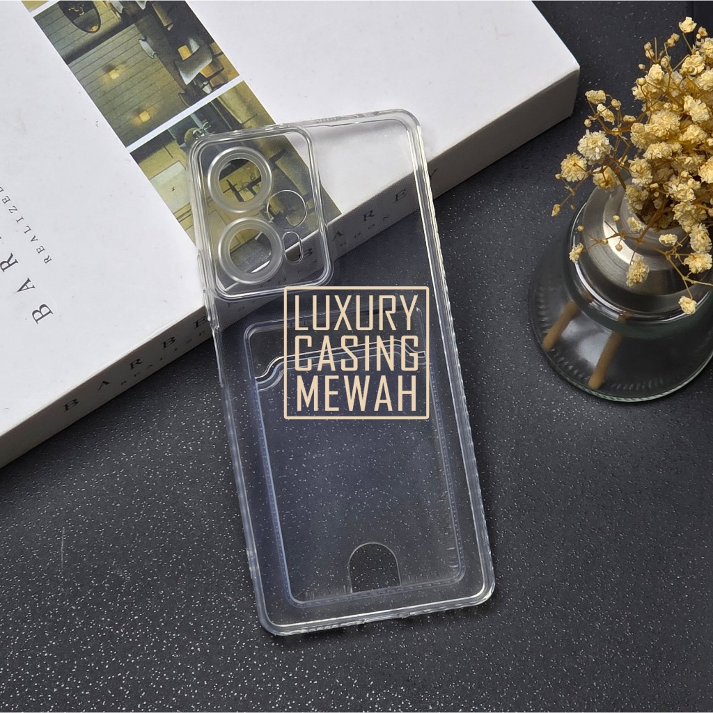 Bumble - Softcase Clear Card Case Bening Card Slot Case Poco C65 Poco C71 Poco F5 5G