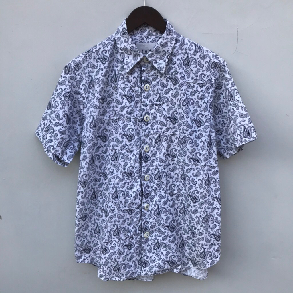 KEMEJA Shirt by Field Paisley Bandana Japan Shirt sz Large
