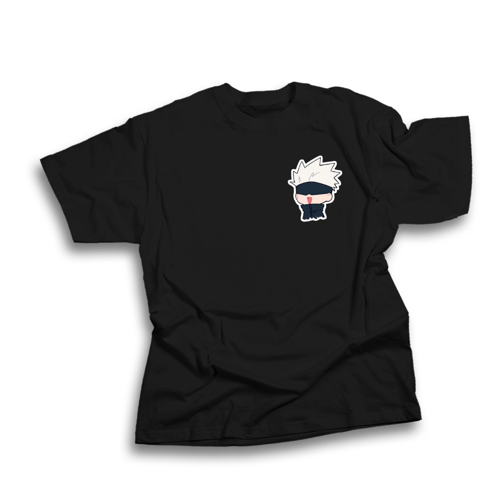 GOJO ANIME MENS T-SHIRTS DISTRO เสื้อยืดผู้ชาย Meme เสื้อยืด / เสื้อยืด Pollycotton / Cotton Combed 