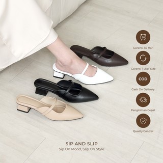 WINOD - Billy Sandal Heels Hak 3cm Wanita Elegan Mewah