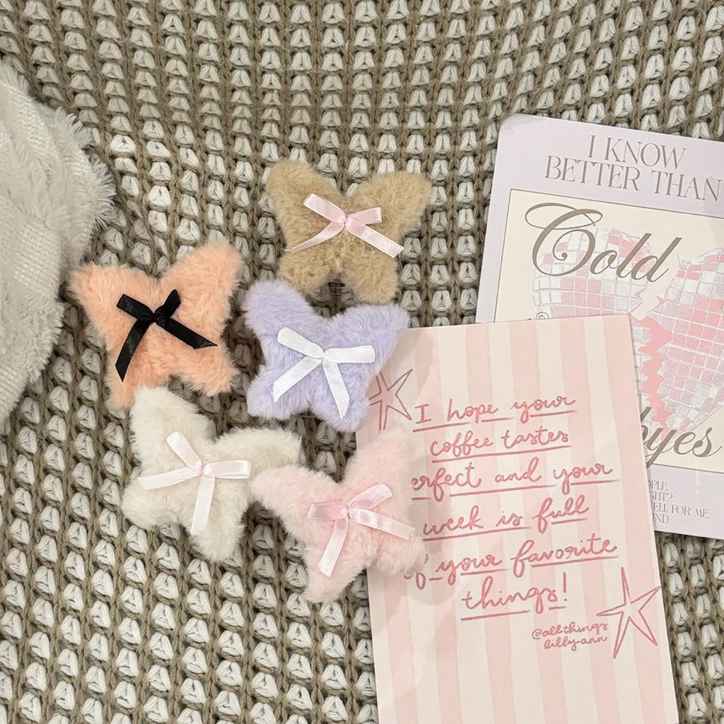 Mocorie - ผีเสื้อCoquette Hair Claw / coquetteริบบิ้นผมClaw / กิ๊บติดผมผู้หญิงCoquette / กิ๊บติดผมผู