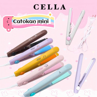 Catokan Mini 2 in 1 20W 180C Pelurus Rambut dan Keriting Portable Catokan Mini Alat Catok Rambut Mini 2in1 Set Lurus dan Keriting Make Time Karakter