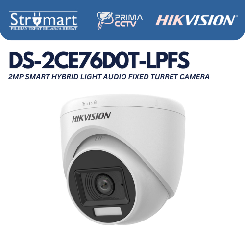 HIKVISION DS-2CE76D0T-LPFS 2MP กล้องเสียงภายใน